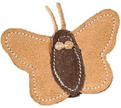 

Pets Empire Leather Butterfly Cat Toy, 3.5"Inch 1 Piece Cotton Chew Toy For Cat