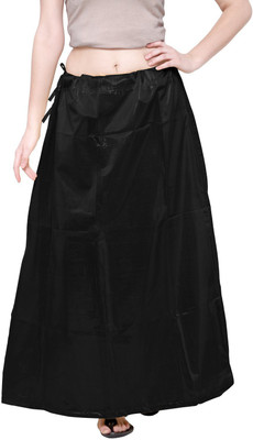 PKYC AM-BlkLShimmerPtc44 Cotton Blend Petticoat(Medium)