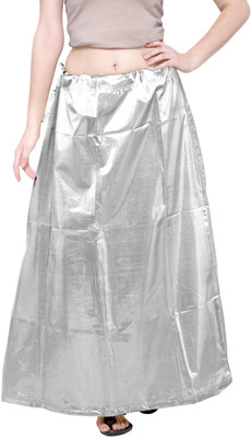 PKYC AM-SilverLShimmerPtc42 Cotton Blend Petticoat(Large)