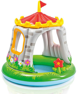 

Always Sporty "ROYAL CASTLE" POOL WITH SHADE. Inflatable Pool, Play Gym, Bed(Grey)
