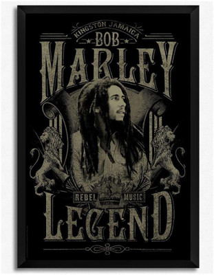 

Wall Poster Bob Marley Grunge Paper Print(12 inch X 18 inch, Rolled)