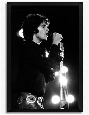 

Aabhaas Wall Poster Jim Morrision Performing Paper Print(12 inch X 18 inch, Rolled)
