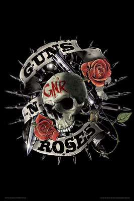 

Aabhaas Wall Poster Guns N Roses Skull Paper Print(12 inch X 18 inch, Rolled)