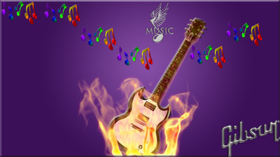 

Music Guitar Gibson HD Wallpaper Background Fine Art Print(12 inch X 18 inch, Rolled)
