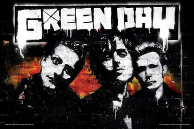 

Aabhaas Wall Poster Green Day Band Graffiti Paper Print(12 inch X 18 inch, Rolled)