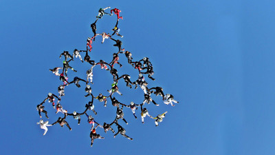 

Sports Skydiving Wall Poster Paper Print(12 inch X 18 inch, Rolled)