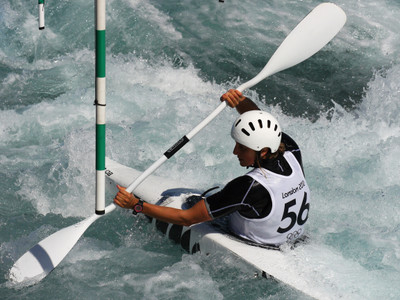 

Sports Whitewater Slalom Wall Poster Paper Print(12 inch X 18 inch, Rolled)