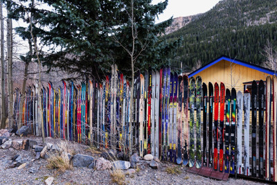 

Sports Skiing Ski Sport Fence Weird Unusual Wall Poster Paper Print(12 inch X 18 inch, Rolled)