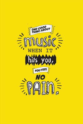 

Wall Poster You Feel No Pain Paper Print(12 inch X 18 inch, Rolled)