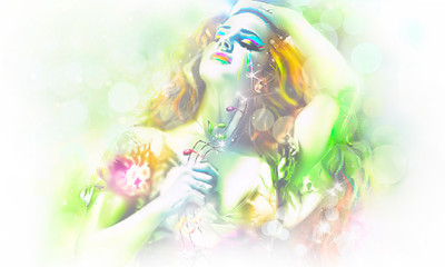

Music Lana Del Rey Singers United States Fantasy Abstract HD Wallpaper Background Fine Art Print(12 inch X 18 inch, Rolled)