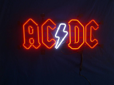 

music-ac-dc-band-music-australia-neon-sign-neon-sign-photography-dxvkffvn Wall Poster Paper Print(12 inch X 18 inch, Rolled)