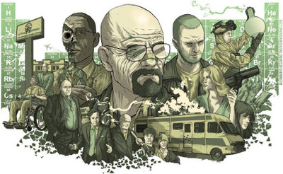 WingAge Breaking-Bad-Revolvers-Rv-Walter-White-Gustavo-Fring-Jesse-Pinkman-Skyler-White-Saul-Goodman-Periodic-Table-Hank-Schrader-Tv Paper Printed Poster (12x18inch) Paper Print(18 inch X 12 inch) available at flipkart for Rs.219