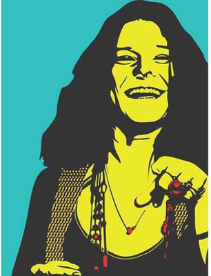 

Aabhaas Wall Poster Janis Joplin Paper Print(12 inch X 18 inch, Rolled)