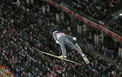 

Sports Ski Jumping Wall Poster Paper Print(12 inch X 18 inch, Rolled)