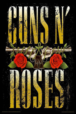 

Aabhaas Wall Poster Guns N Roses Two Guns Paper Print(12 inch X 18 inch, Rolled)