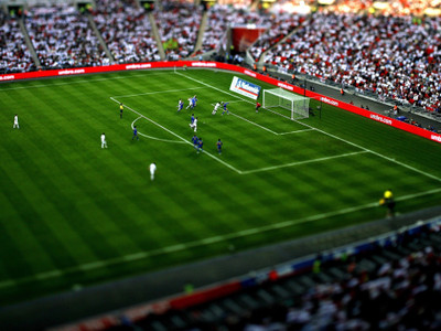 

Akhuratha Poster Sports Soccer Tilt Shift HD Wallpaper Background Fine Art Print(12 inch X 18 inch, Rolled)