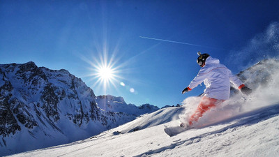 

Sports Snowboarding Snowboard Snow Mountain Wall Poster Paper Print(12 inch X 18 inch, Rolled)