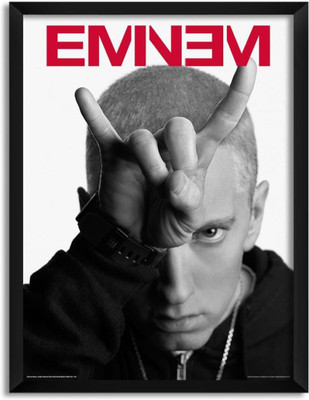 

Aabhaas Wall Poster Eminem Horns Paper Print(12 inch X 18 inch, Rolled)