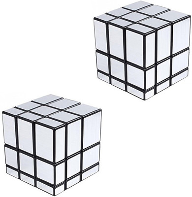 

Mocell Mirror Rubiks Cube Silver(2 Pieces)