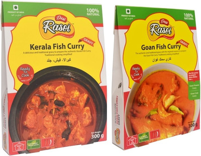

Desi Rasoi Combo- Goan Fish Curry + Kerala Fish Curry (Pack of 2) 600 g