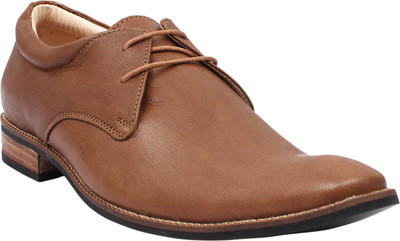 

New Forever Leather Men's Black Formal Derby For Men(Brown