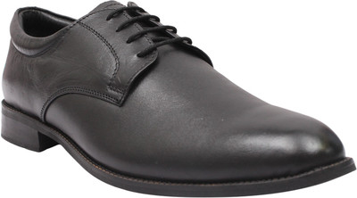 

New Forever Leather Men's Black Formal Derby For Men(Black