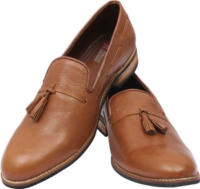 

New Forever Leather Men's Black Formal Slip On For Men(Brown