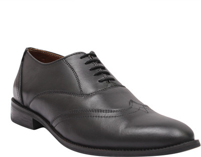 

New Forever Leather Men's Black Formal Derby For Men(Black