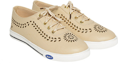 

Trendy Look Lazer Sneakers For Women(Off White, Cream