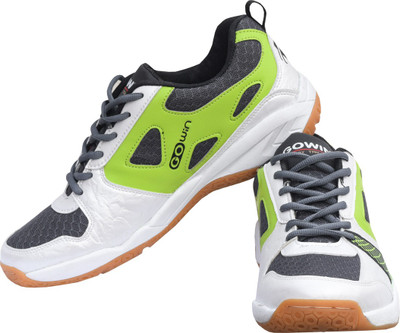 

Gowin By Triumph Staunch White/Grey/Lime Badminton Shoes For Men(White, Grey, Green