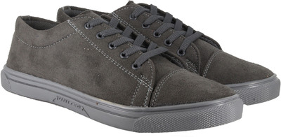 

LeatherKraft Men's Sneakers For Men(Grey
