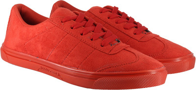 

LeatherKraft Men's Sneakers For Men(Red