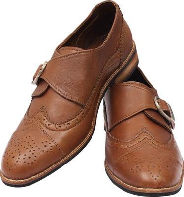 

New Forever Leather Men's Black Formal Slip On For Men(Brown