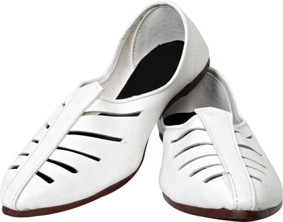 

Johnnie Boy White lazer Jutti Jutis For Men(White
