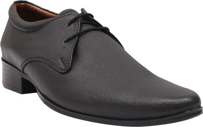 

New Forever Leather Men's Black Formal Derby For Men(Black