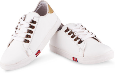 

Krafter Sneakers For Women(White, Brown