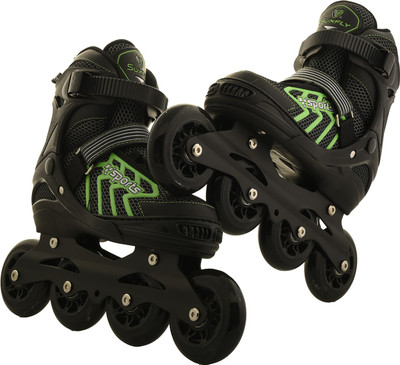 

Running suxfly sports In-line Skates - Size 6-9 UK(Black), Black;green