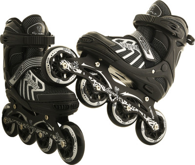 

Running Suxfly sports In-line Skates - Size 6-9 UK(Black), Black;white