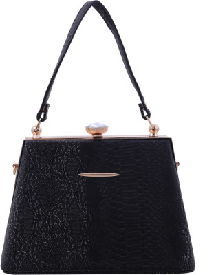 

BUY FOR CHANGE LLP Women Casual Black PU Sling Bag