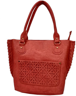 

VShine Women Casual Pink Leatherette Hand-held Bag