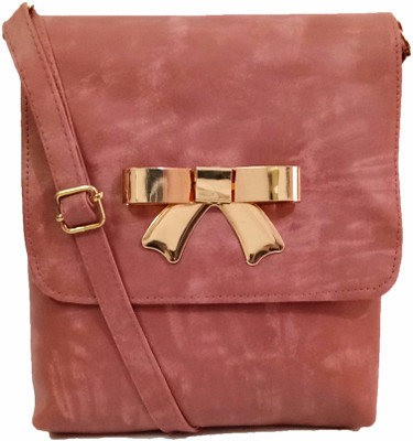 

Divu Collections Girls Casual Red PU Sling Bag