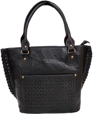 

VShine Women Casual Black Leatherette Hand-held Bag
