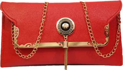 

Divu Collections Girls Evening/Party Red PU Sling Bag