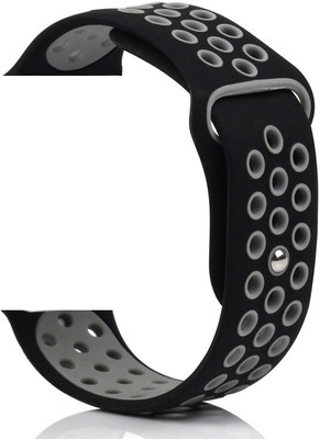 

invella iwatch 38mm Sport Smart Watch Strap(Black, Green), Black grey