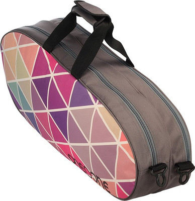 

One O One Canvas Collection Double Hexagon - Badminton / Tennis Kitbag Badminton Kit Bag(Multicolor, Kit Bag), Grey