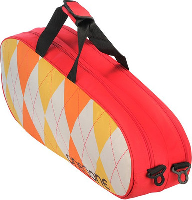 

One O One Canvas Collection Double Hexagon - Badminton / Tennis Kitbag Badminton Kitbag(Multicolor, Kit Bag), Red