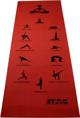 

Stag YOGA MANTRA ASANA EXTRA LARGE (XL) Red 6 mm Yoga Mat