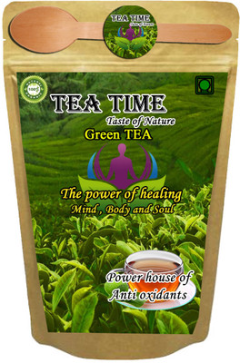 Tea Time Antioxidant Rich Whole Green Tea Leaf Unflavoured Green Tea Pouch(500 g)