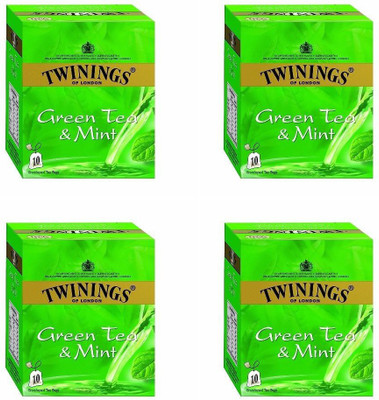 

Twinings Green Tea With Mint Lemon, Mint Green Tea Bags(20 g, Box)