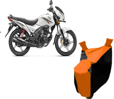 Auto Age Two Wheeler Cover for Honda(CB Shine, Orange)